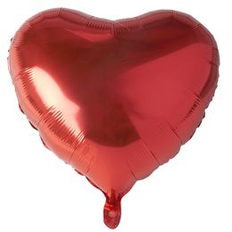 PAPSTAR Folienballon Heart, Durchmesser: 450 mm, rot