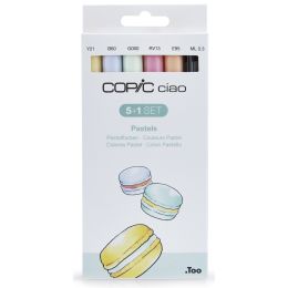COPIC Marker ciao, 5+1 Set Pastels