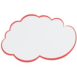 FRANKEN Moderationskarte Wolke, 620 x 370 mm, weiß mit