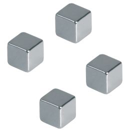 FRANKEN Neodym-Magnetwürfel, Maße: 10 x 10 x 10 mm, chrom