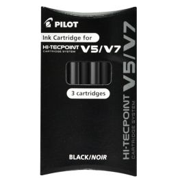 PILOT Tintenpatronen für Tintenroller V5/V7, schwarz