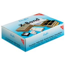Läufer X-Band im Karton - 100 g, 150 x 11 mm, bunt sortiert