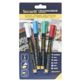Securit Kreidemarker ORIGINAL SMALL, 4er Set, Pastell