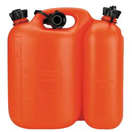 cartrend Kraftstoff-Doppelkanister, 5,5 l + 3 l, orangerot