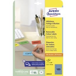 AVERY Zweckform Stick&Lift Etiketten, 38,1 x 21,2 mm, gelb