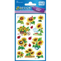 AVERY Zweckform Z-Design Sticker Sonnenblumen & Marienkfer