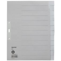 LEITZ Tauenpapier-Register, blanko, A4 berbreite, 10-teilig