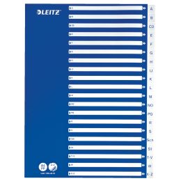 LEITZ Kunststoff-Register, A-Z, A4, 21-teilig, PP, wei