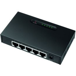 LogiLink Desktop Gigabit Ethernet Switch, 5-Port, schwarz