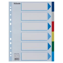 Esselte Kunststoff-Register, blanko, A4, PP, 10-teilig