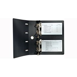 LEITZ Hnge-Doppelordner, 2 x DIN A5 quer, 75 mm, schwarz