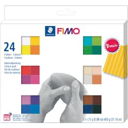 FIMO SOFT Modelliermasse-Set Basic, 24er Set