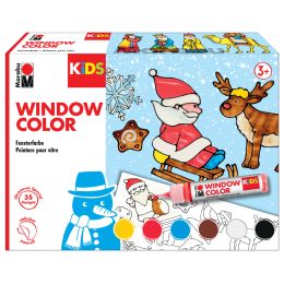 Marabu KiDS Window Color Set Christmas, 6 x 25 ml