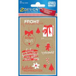 AVERY Zweckform ZDesign Weihnachts-Sticker Xmas Motive