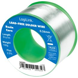 LogiLink Ltdraht, Durchmesser: 0,56 mm, 0,7% Kupfer, 100 g