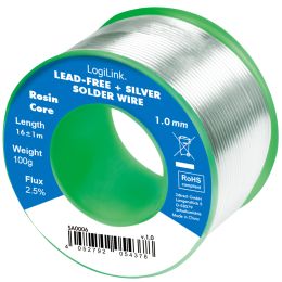 LogiLink Ltdraht, Durchmesser: 1 mm, 0,7% Kupfer, 100 g
