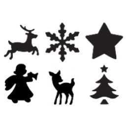 HEYDA Weihnachts-Motivstanzer, gro, Bambi-Display