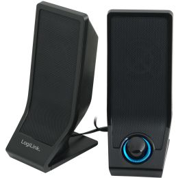 LogiLink 2.0 Lautsprecher System, 1 Watt, schwarz