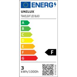 UNiLUX LED-Klemmleuchte/Notebookleuchte TRAVELIGHT, schwarz