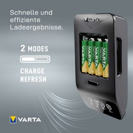 VARTA Ladegert LCD Smart Charger+, inkl. 4x Mignon AA Akkus