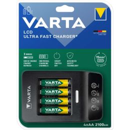 VARTA Ladegert LCD Ultra Fast Charger+, inkl. 4x Mignon