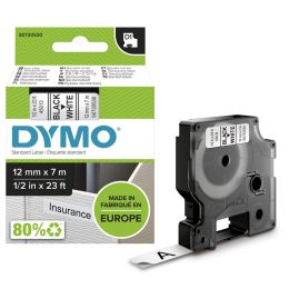 DYMO D1 Schriftbandkassette schwarz/grn, 9 mm x 7 m