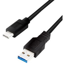 LogiLink USB 3.2 Kabel, USB-A - USB-C Stecker, 0,15 m, wei