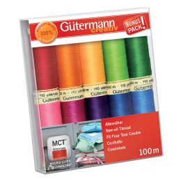Gtermann Nhfaden-Set Starke Farben, 10 Spulen