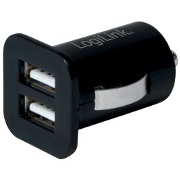 LogiLink USB-KFZ-Ladegert, 2-fach, inkl. Antirutschmatte