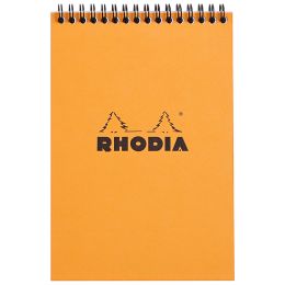RHODIA Spiralnotizblock No. 16, DIN A5, kariert, orange