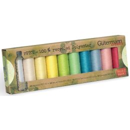 Gtermann Nhfaden-Set rPET, Pastellfarben, 10 Spulen