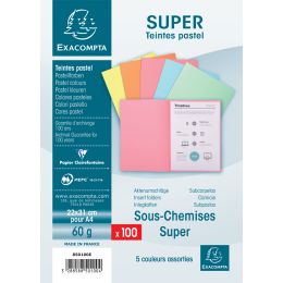 EXACOMPTA Aktendeckel SUPER 60, DIN A4, 60 g/qm, rosa