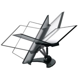 tarifold Tischstnder 3D, schwarz, bestckt