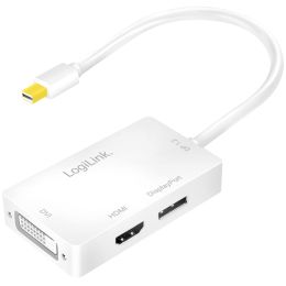 LogiLink Adapter, Mini DisplayPort Stecker - DVI-Kupplung +