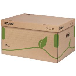 Esselte Archiv-Klappdeckelbox ECO, braun, fr Format DIN A4+