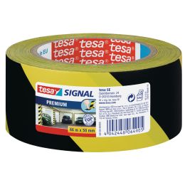 tesa Signal Markierungs- und Warnklebeband Premium, gelb/