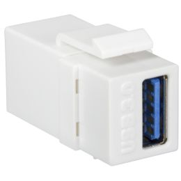 LogiLink Keystone Modular Verbinder USB 3.0, weiß