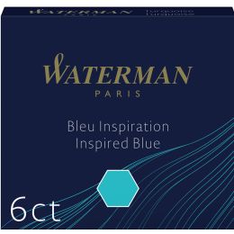 WATERMAN Standard Tintenpatronen, blau, lschbar