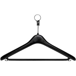 UNiLUX Kleiderbügel KLASSIK, aus Plastik, Farbe: schwarz