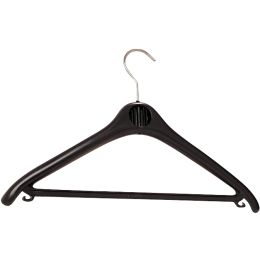 UNiLUX Kleiderbgel KLASSIK, aus Plastik, Farbe: schwarz