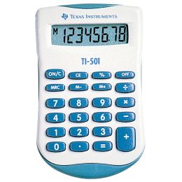 TEXAS INSTRUMENTS Taschenrechner TI-501, Batteriebetrieb