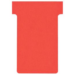 nobo T-Karten, Größe 2 / 60 mm, 170 g/qm, rot