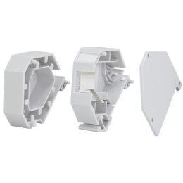 LogiLink Hutschienen-Adapter fr LC-Duplex oder SC-Simplex