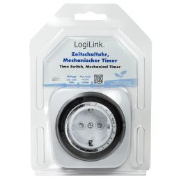 LogiLink Mechanische Zeitschaltuhr für Innenbereich, weiß