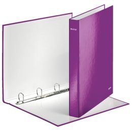 LEITZ Ringbuch WOW, DIN A4, Hartpappe, violett
