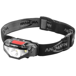 ANSMANN LED-Kopflampe HD70B, 65 Lumen, IP44, schwarz
