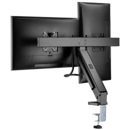 LogiLink TFT-/LCD-Doppel-Monitorarm, mit Handgriff, schwarz