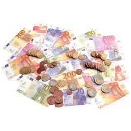Wonday Spielgeld, 65 Geldscheine & 80 Münzen, im Polybeutel
