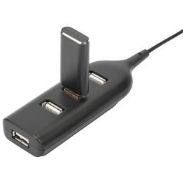 DIGITUS USB 2.0 Hub, 4-Port, Kabellnge: 300 mm, schwarz