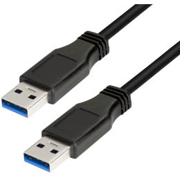 LogiLink USB 3.0 Kabel, USB-A - USB-A Stecker, 2,0 m,schwarz